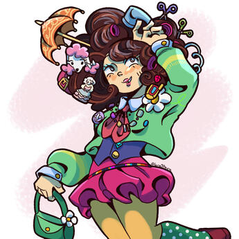 OC belongs to IndiumForBraces on Art Fight